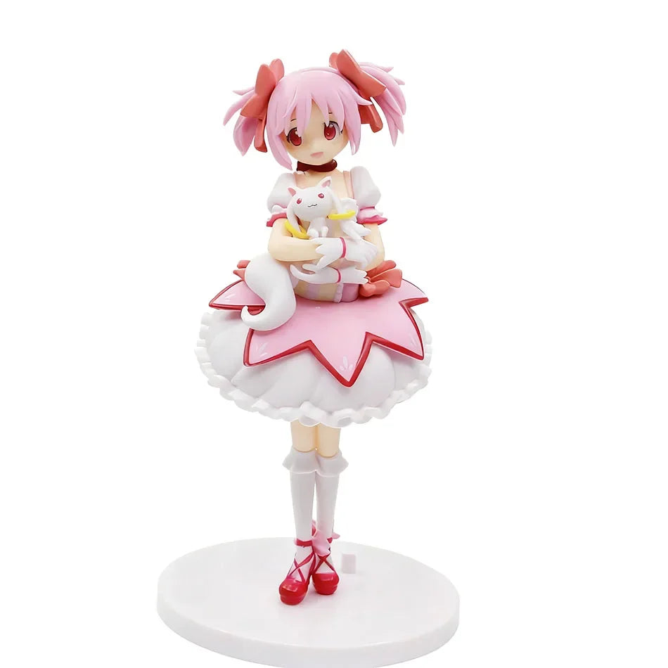 18CM Puella Magi  Aniem Figure Kaname Girl PVC Anime Action Figures Model Anime Cartoon Model Toy Gift