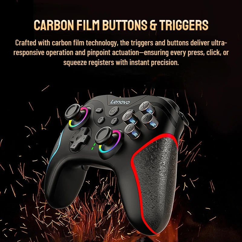 Lenovo S01 4K Joystick Resolution Bluetooth Gamepad for Switch/2/OLED/Lite/PC/iPhone/Android Mobile Phones Video Game Controller