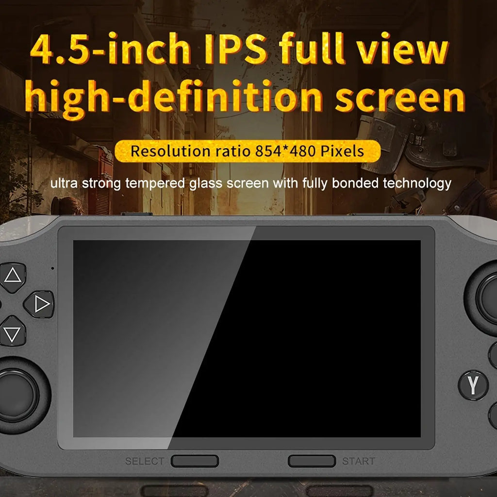 WUDS SF3000 Retro Handheld Game Console, 4.5 Inch IPS Screen Games Machine, Wireless Mini Portable Game Player