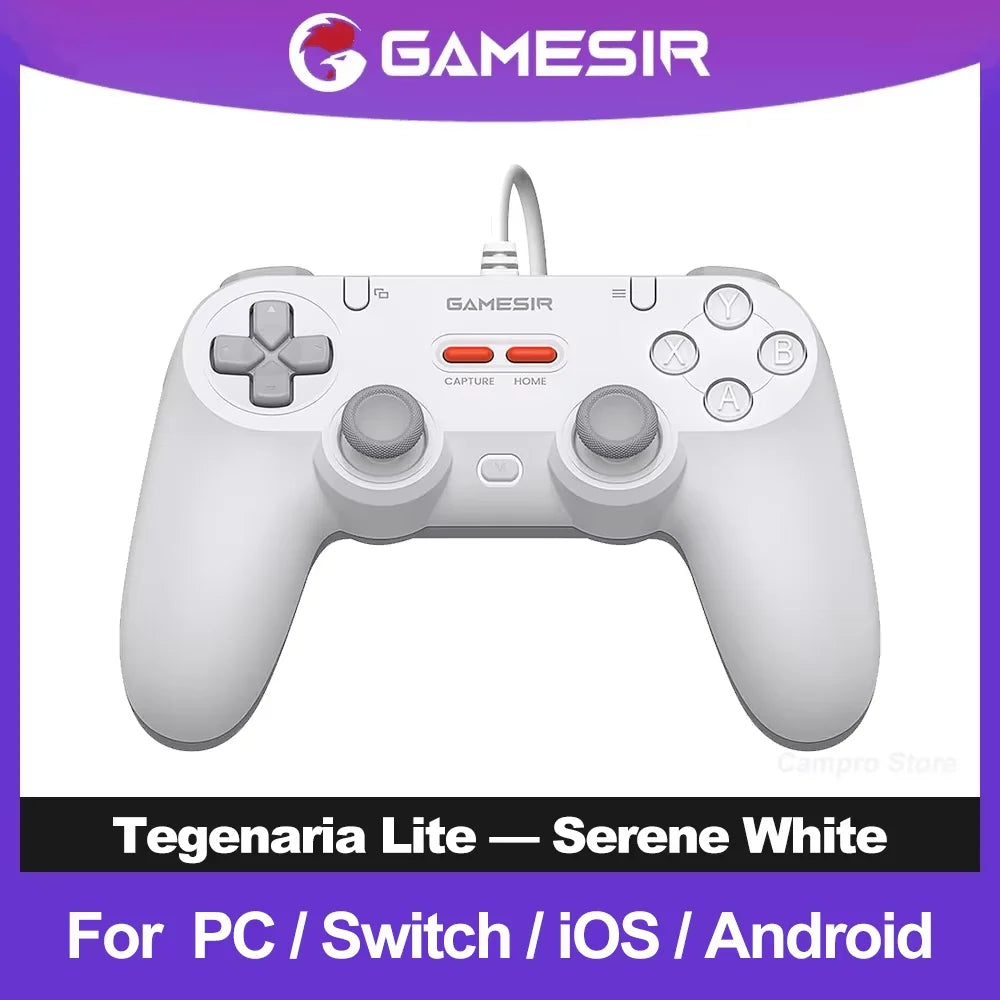GameSir Tegenaria Lite T3 Lite Wired Game Controller With Hall Effect Sticks 1000Hz Polling Rate Retro Design for PC Switch IOS