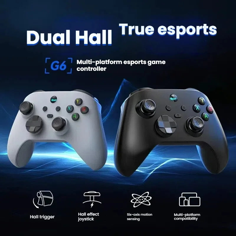 G6 Mobile Game Controller For Switch/IOS/Andriod/PC Support Streaming media/cloud Game Mobile Phone GamePad Hall effect joystick