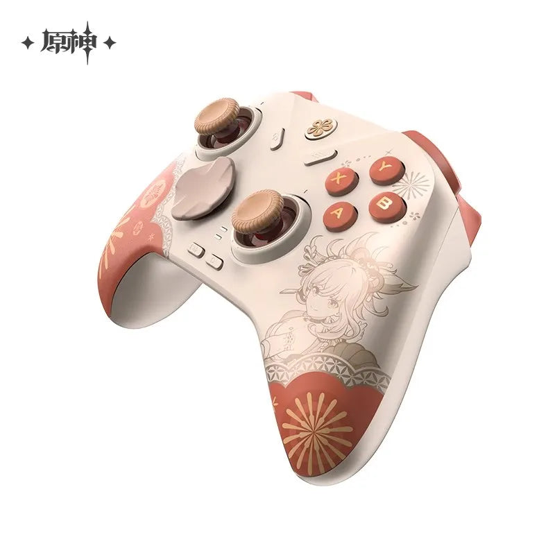 New MiHoYo Genshin Yoimiya GamePad Impact Wireless Game Controller Gift Box Set Charging Applies Joystick PC Gift Cosplay Prop
