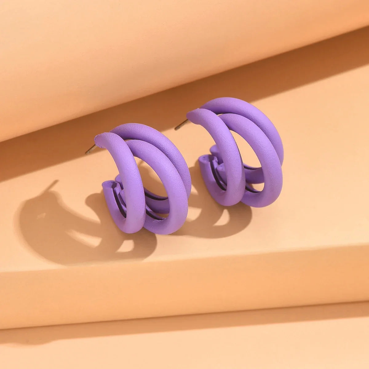 Elegant Gold Color Circled Hoop Earring for Woman Metal Elegant Vintage Geometric  Luxury Earrings Party Jewelry Gifts