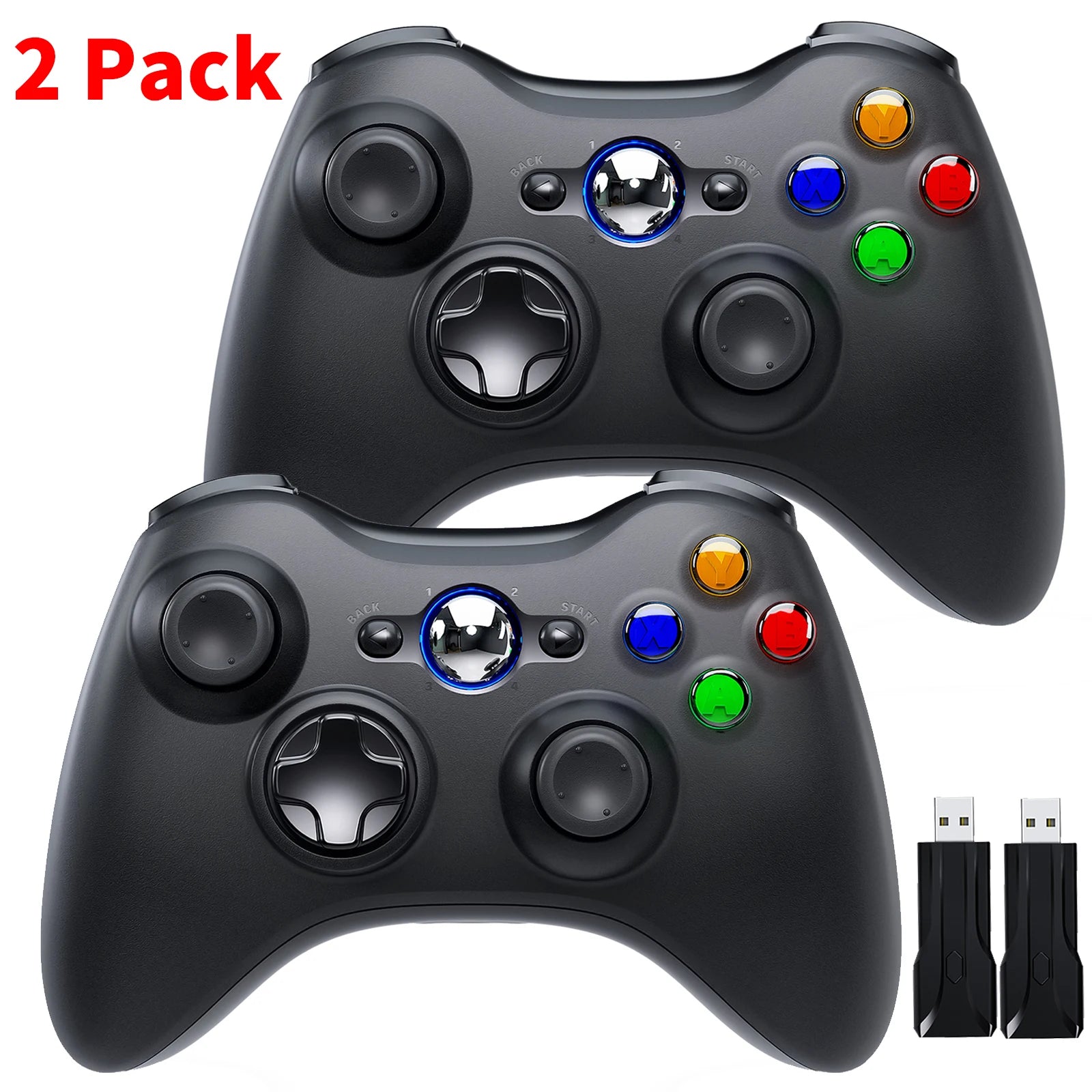 Game Controller for Xbox 360/Slim/Lite PC/IOS/Android Gamepad Wireless Remote Controle Handle W/ Dual Vibration Gaming Joystick
