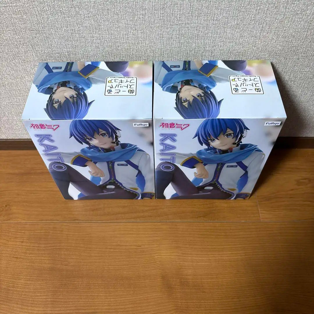 ln Stock FuRyu Hatsune Miku Series Noodle Stopper -KAITO- PVC Anime Action Figures Model Collection Toy
