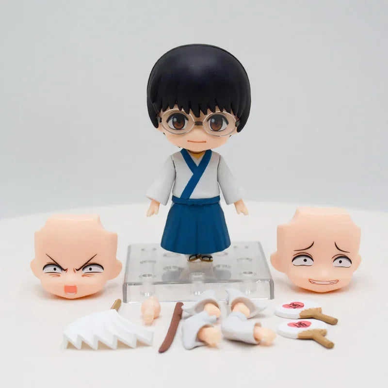 #2458 Gintama Shimura Shinpachi Anime Figure #2462 Kagura Action Figure #2420 Sakata Gintoki Figurine Collectible Model Doll Toy
