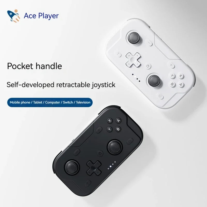 ACEGAMER Game Controller Wireless Bluetooth Gaming Controller Vibration Motor Gyroscope Portable Mini Grip for Switch Computer