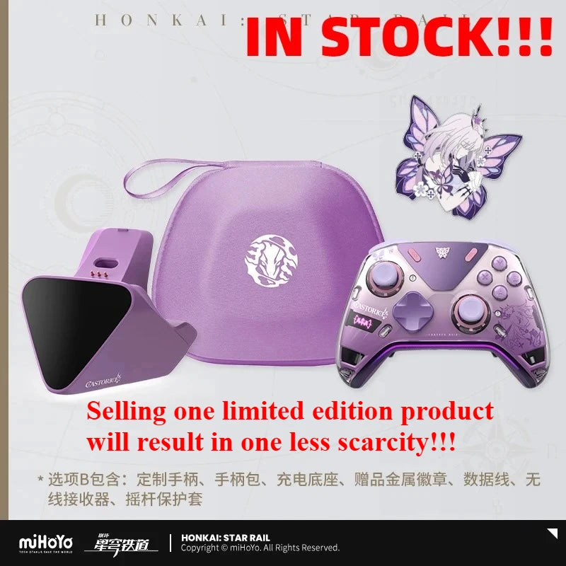 NEW miHoYo INSTOCK Honkai Star Rail Castorice APEX 5 Elite Gamepads Wireless Gamepad Force Feedback Bluetooth Game Controller