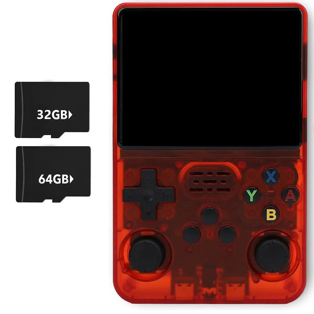 WUDS Open Source R36S Retro Handheld Video Game Console Linux System 3.5 Inch IPS Screen Portable Pocket Video Player 64G games