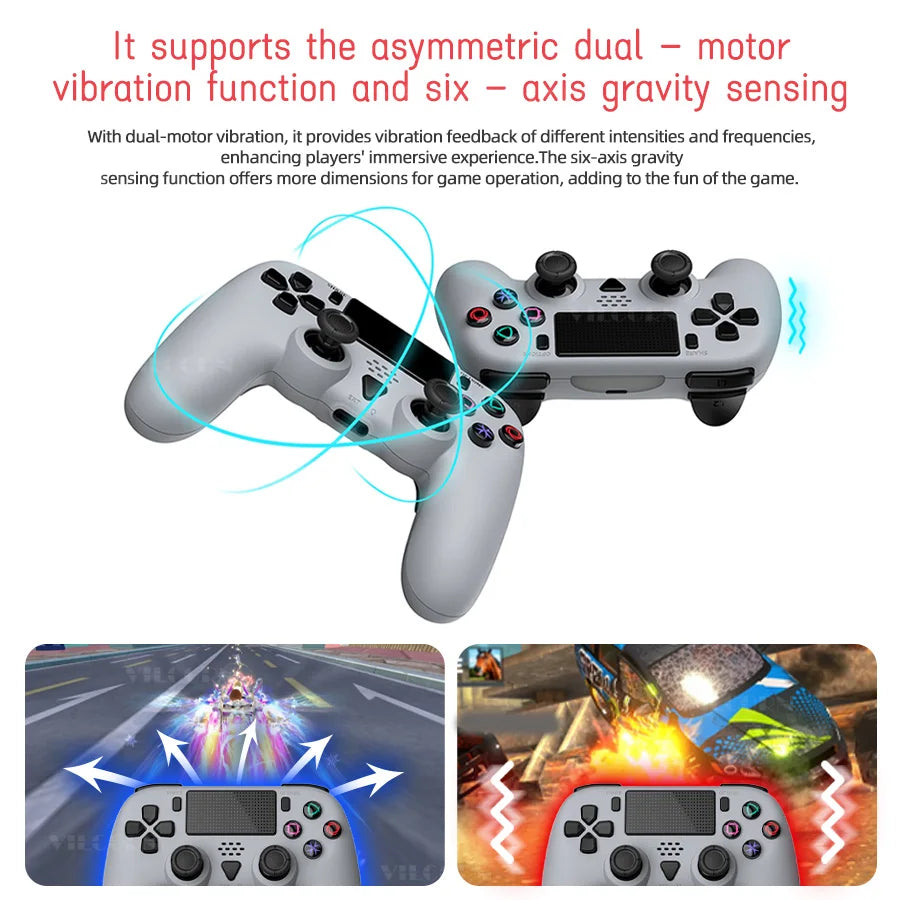 Wireless Gamepad for P5 Bluetooth-compatible Game Controller for P5/P5 Slim/P5 Pro Joystick with Macro Programming