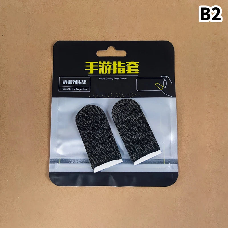 2/6Pcs Breathable Game Controller Finger Sleeve For Pubg Sweat Proof Non-Scratch Touch Screen Gaming Thumb Gloves Finger Cover