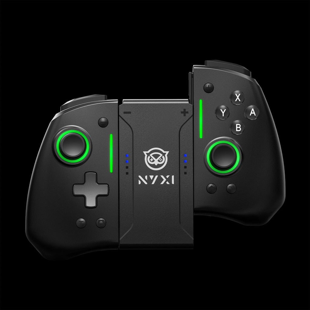 NYXI Hyperion Pro Hall Joystick Wireless Game Controller Black Gamepad with RGB Lights for Nintendo Switch
