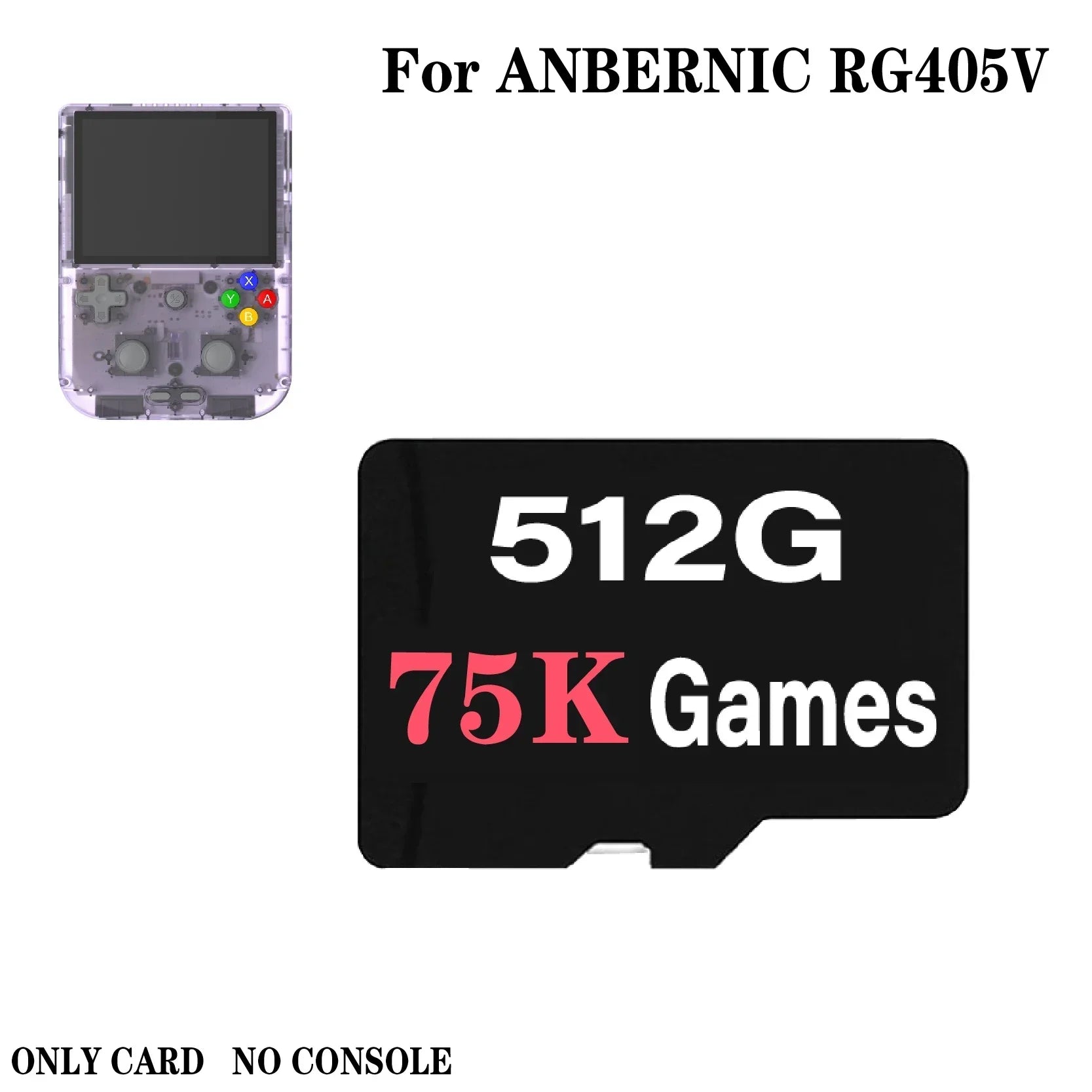 ANBERNIC RG405V PS2 Handheld Game Console TF Card Preloaded Game For Handheld Game Built In 75000 Retro Games Memory Card Gift
