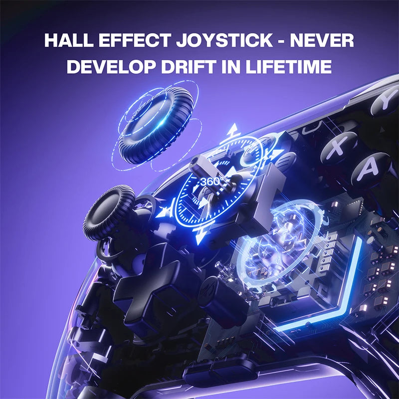 NYXI Master P1 Wireless Game Controller Hall Effect Gamepad for PC Switch Phone Black Myth Wukong Controller