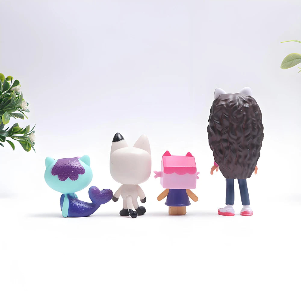 &%# Gabby Dollhouse Anime Figure Toy Smiling Car Cat Hug Gaby Girl Dolls Mercat Cartoon Action Figure Kids Xmas Birthday Gifts