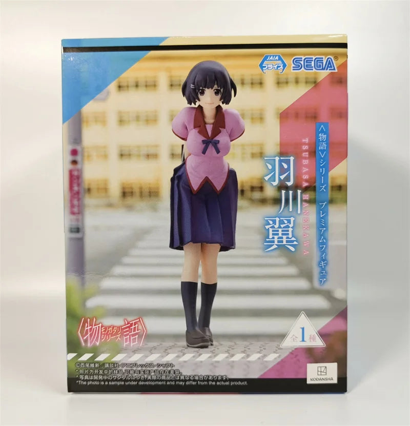In Stock Original SEGA  Monogatari Series Hanekawa Tsubasa PVC Anime Figure Action Figures Model Toys