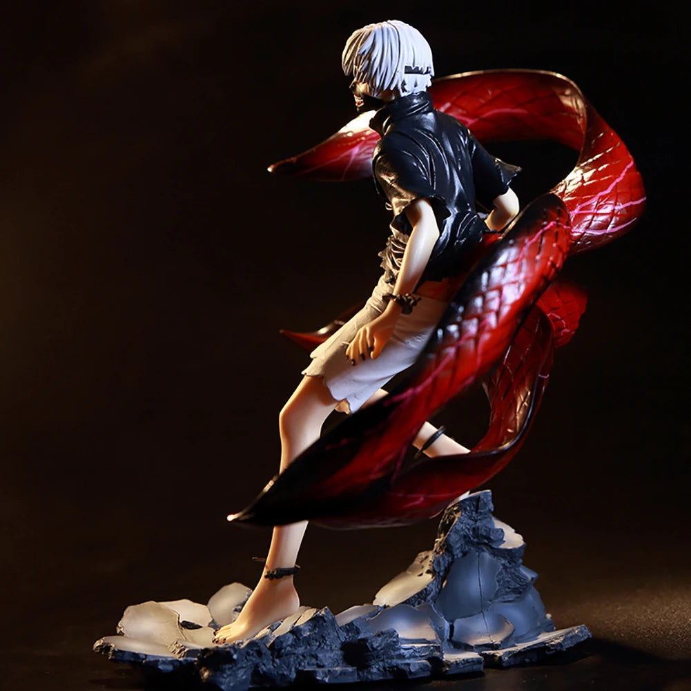 Tokyo Ghost Anime Figures Kaneki Ken Mask battle Action Figure Double Head PVC Statue Figurine Model Doll Decor Ornaments Toys