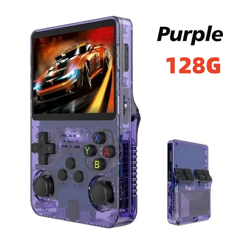 R36S Retro Handheld Video Game Console Linux System 3.5 Inch IPS Screen Portable Pocket Video Player R35S 64GB Games