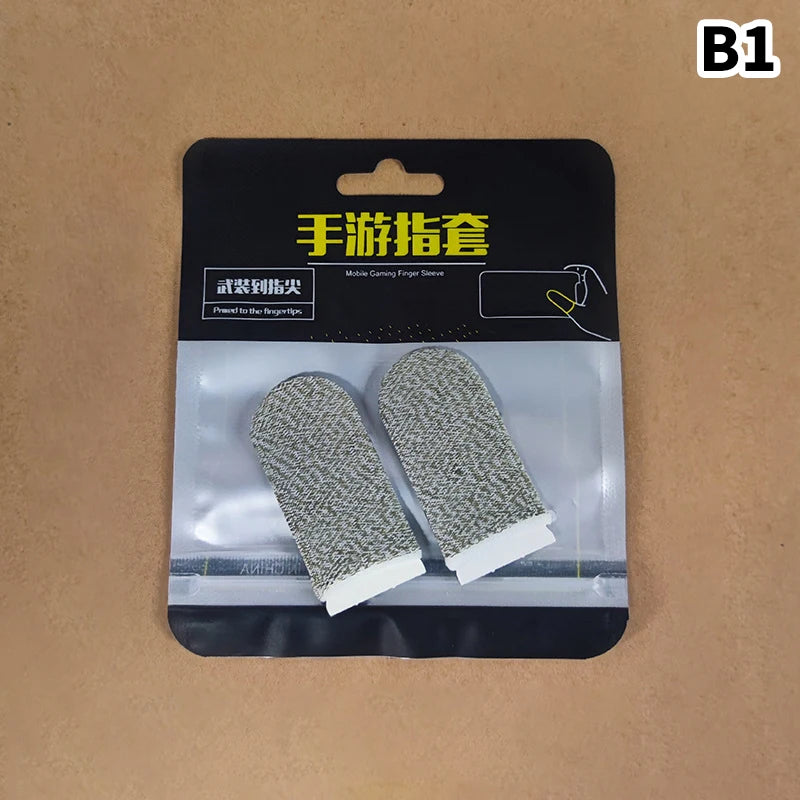 2/6Pcs Breathable Game Controller Finger Sleeve For Pubg Sweat Proof Non-Scratch Touch Screen Gaming Thumb Gloves Finger Cover