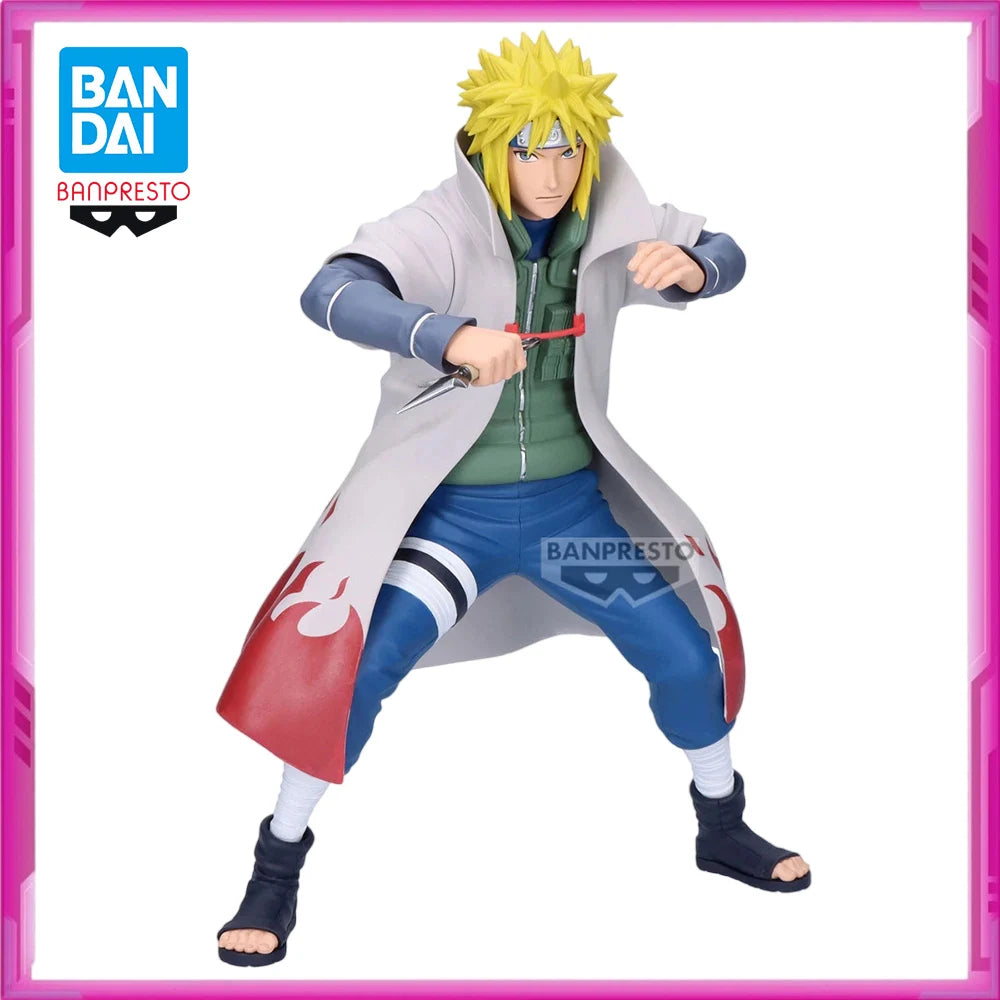 In Stock Original BANPRESTO Naruto Shippuden Grandista Namikaze Minato PVC Anime Figures Action Figure Model Toys Gift