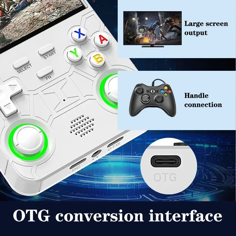 Portable R36Ultra Retro Handheld Game Console 4.0-inch Open-source Linux System 64/128GB New Portable Video Player Handheld Game