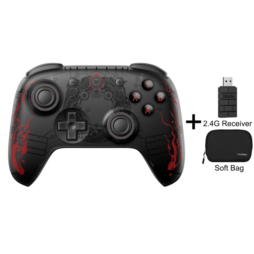 8BitDo Ultimate 2C Wireless Game Controller Wired Gamepad Black Myth WuKong with Hall Effect Joystick for Windows 10/11 Android