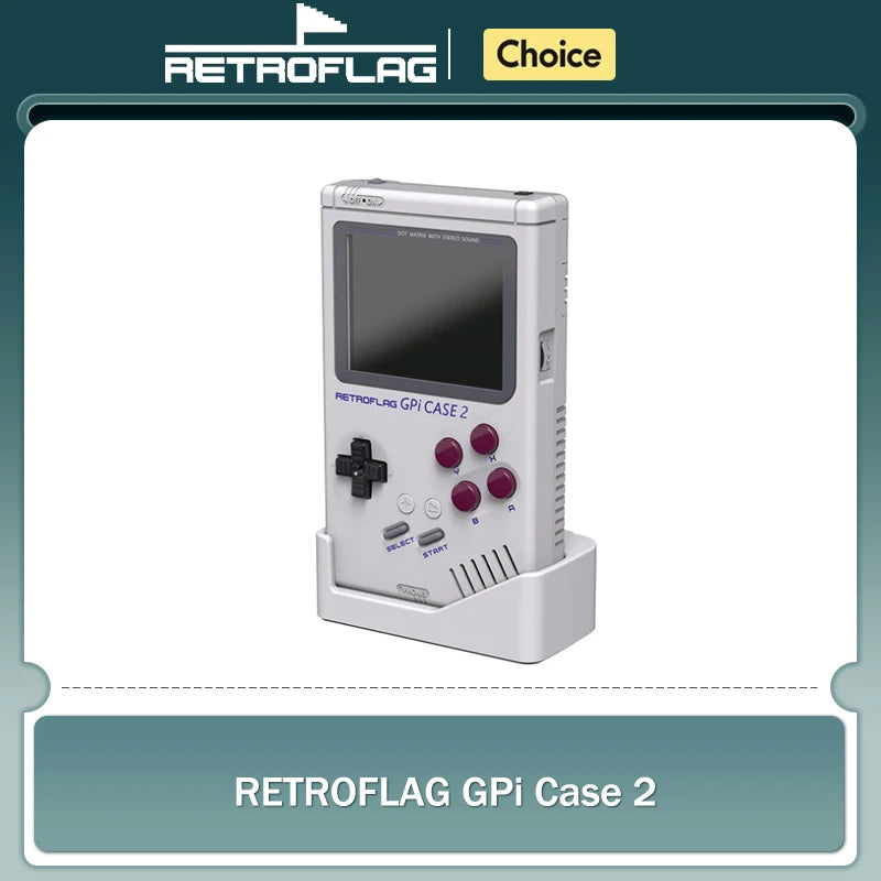 Retroflag GPi Case 2 with Rechargable Battery 3" inch LCD Screen Compatible with Raspberry Pi Compute Module 4