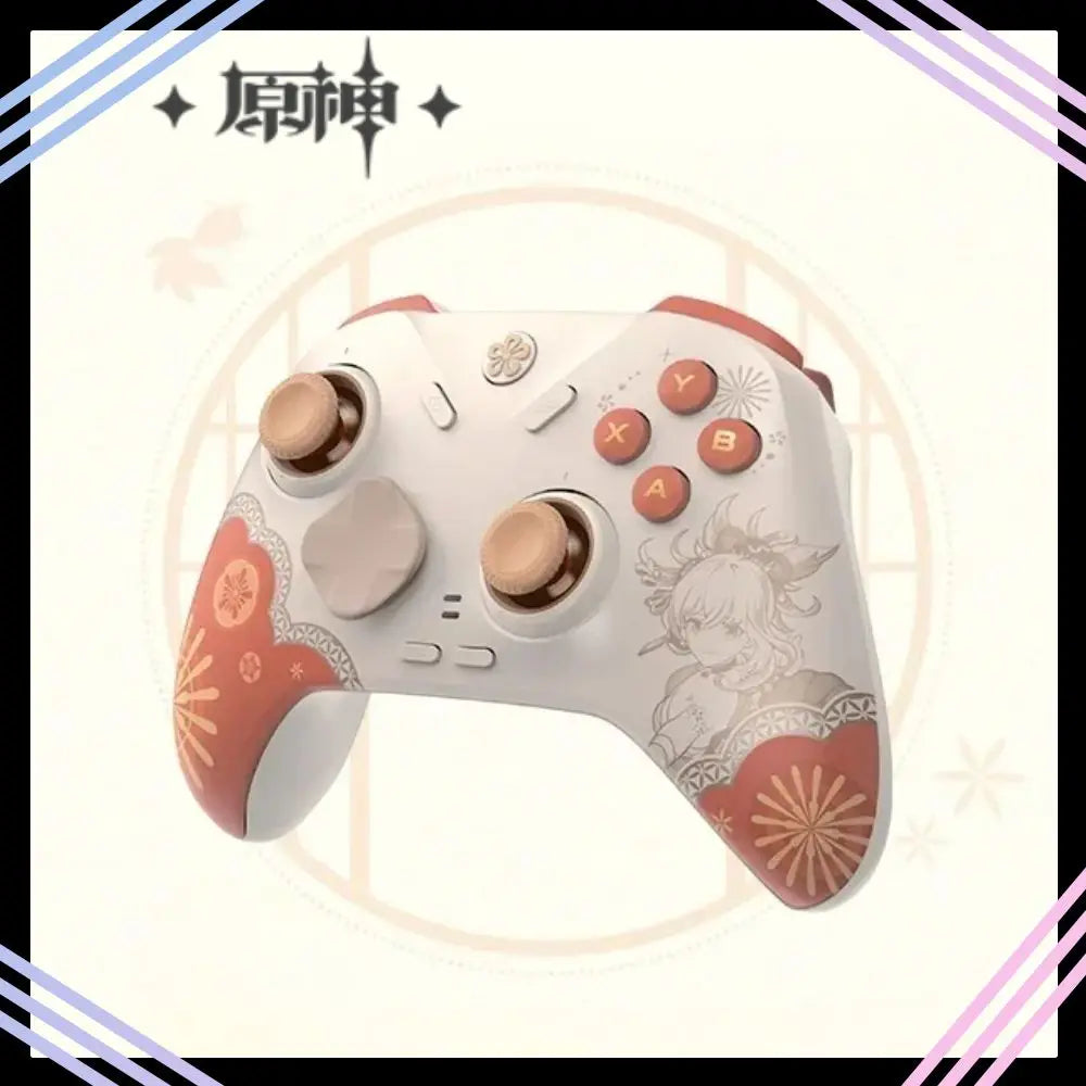 New MiHoYo Genshin Yoimiya GamePad Impact Wireless Game Controller Gift Box Set Charging Applies Joystick PC Gift Cosplay Prop