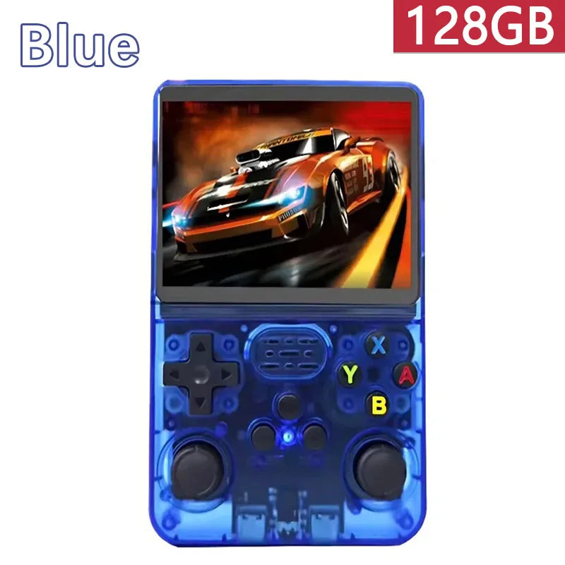 R36S Retro Handheld Video Game Console Linux System 3.5-inch IPS Screen Mini Portable Handheld Video Player 128GB 20000 Games