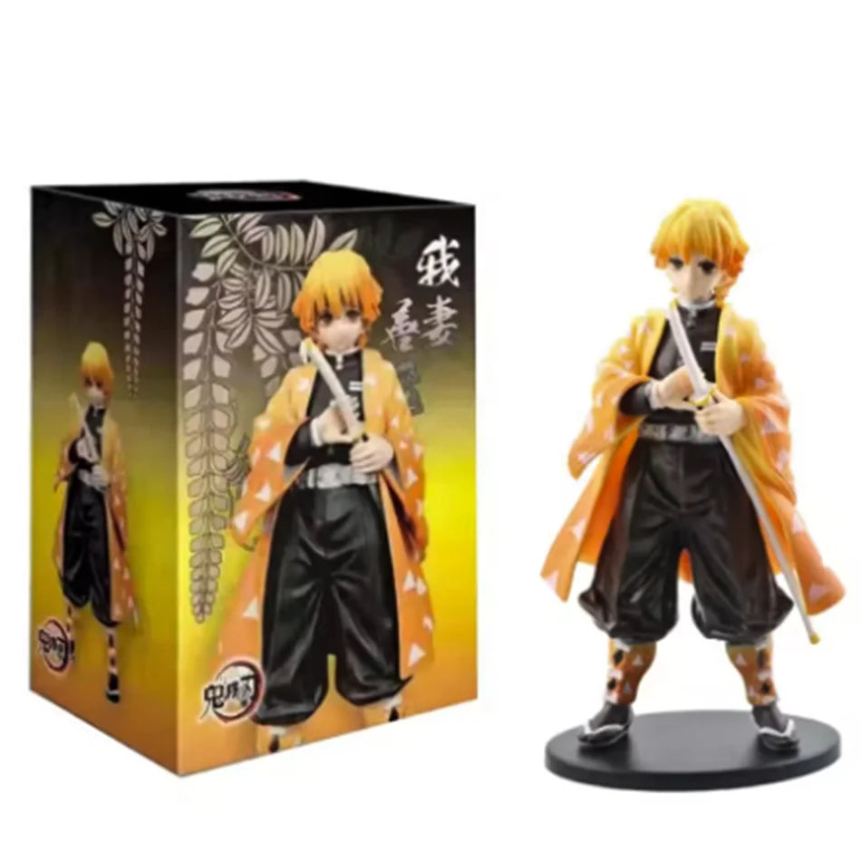 Official Anime Demon Slayer Kimetsu no Yaiba figure Kamado Tanjirou Action Figure Agatsuma Zenitsu Nezuko Warrior PVC Model Toys
