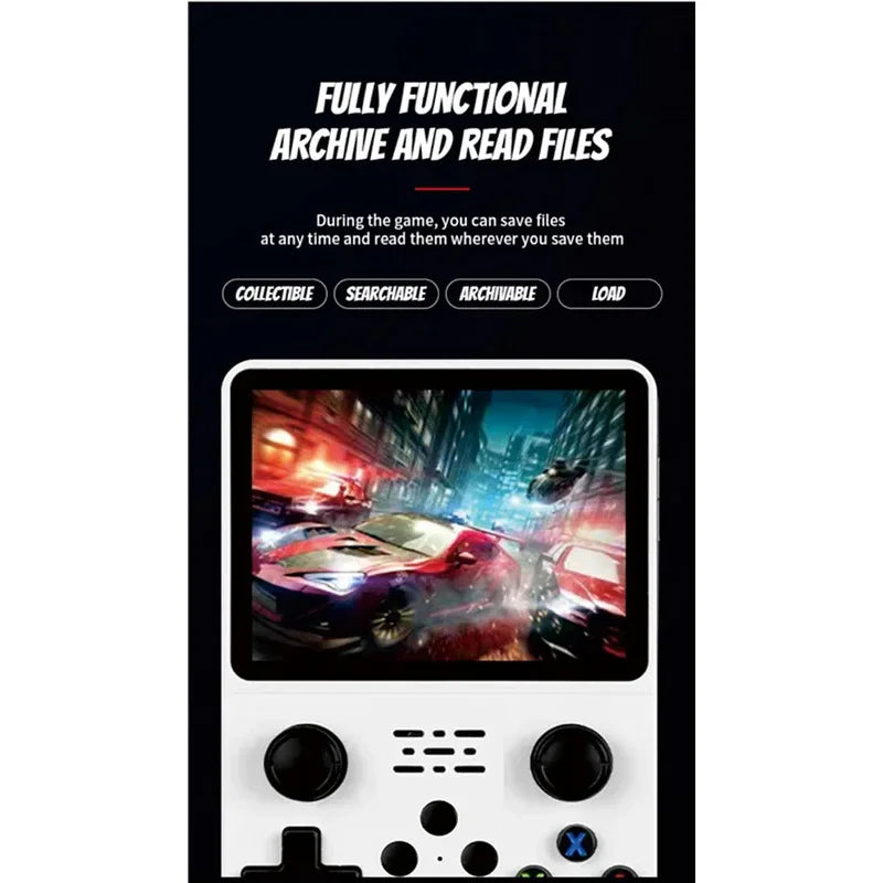 R36S Retro Handheld Video Game Console 3.5 Inch IPS Screen 128GB Portable Pocket Player Linux System Preloaded Games Boy Gift