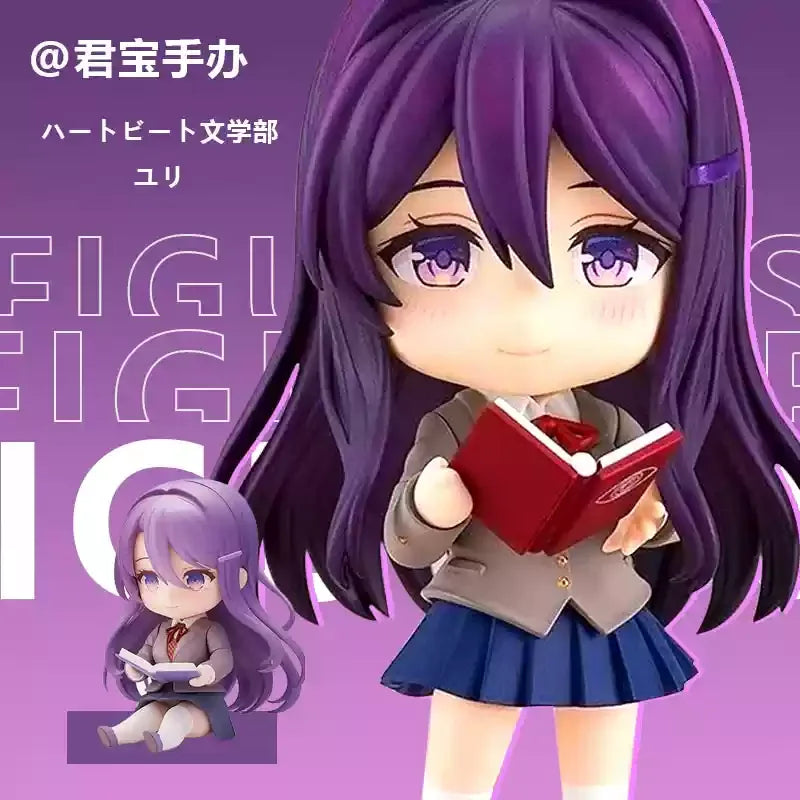 #2283 Doki Literature Club! Yuri Anime Girl Figure #1817 Monika Action Figure Natsuki/Sayori Figurine Model Doll Toys Gifts