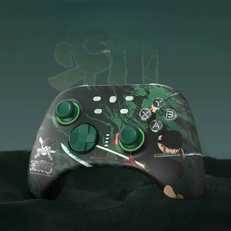 Wireless PC Game Controller ONE PIECE Zoro Gampad Hall Trigger/Joystick Programmable Macro Custom for Switch/PS5/Xbox/iOS Gifts