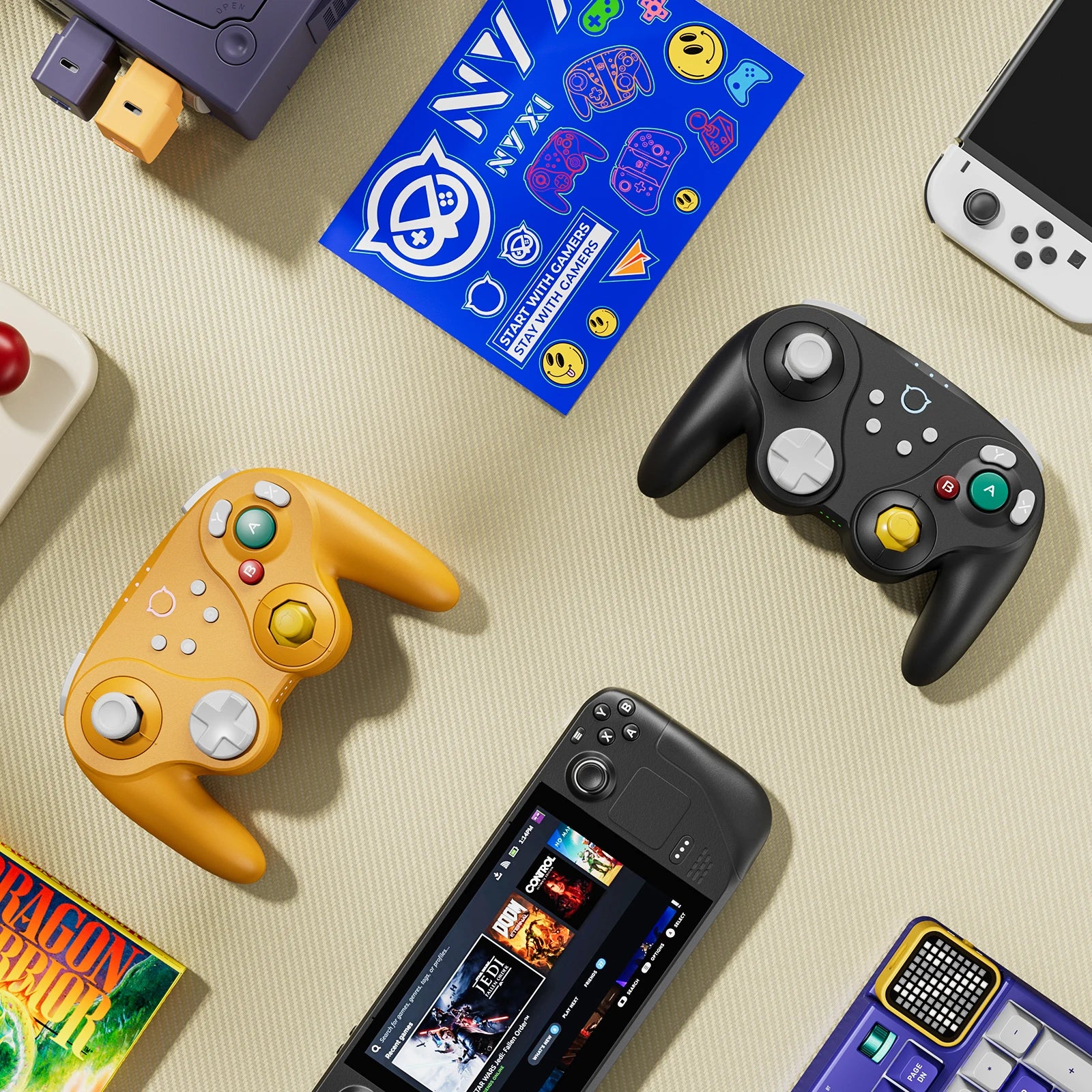 NYXI Warrior Bluetooth Game Controller for Gamecube/WII/Switch2 Wireless Gamepad