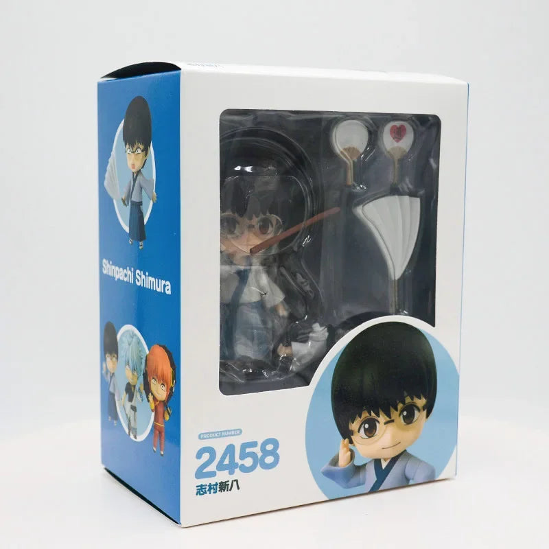 #2458 Gintama Shimura Shinpachi Anime Figure #2462 Kagura Action Figure #2420 Sakata Gintoki Figurine Collectible Model Doll Toy