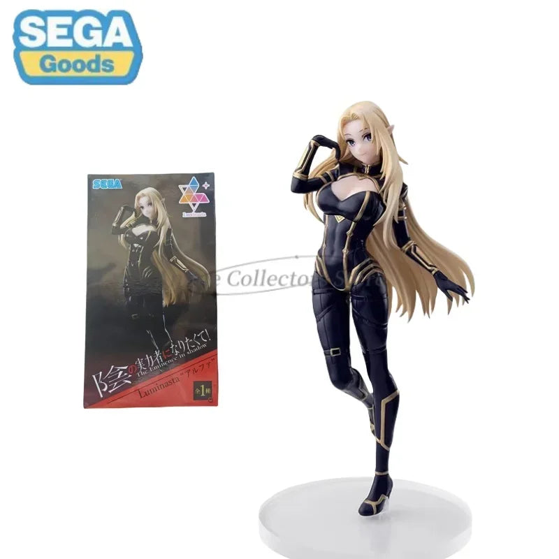 Sega Original Luminasta Anime Figure The Eminence in Shadow Alpha Beta 20CM PVC Action Figures Model Collection Ornaments Toy
