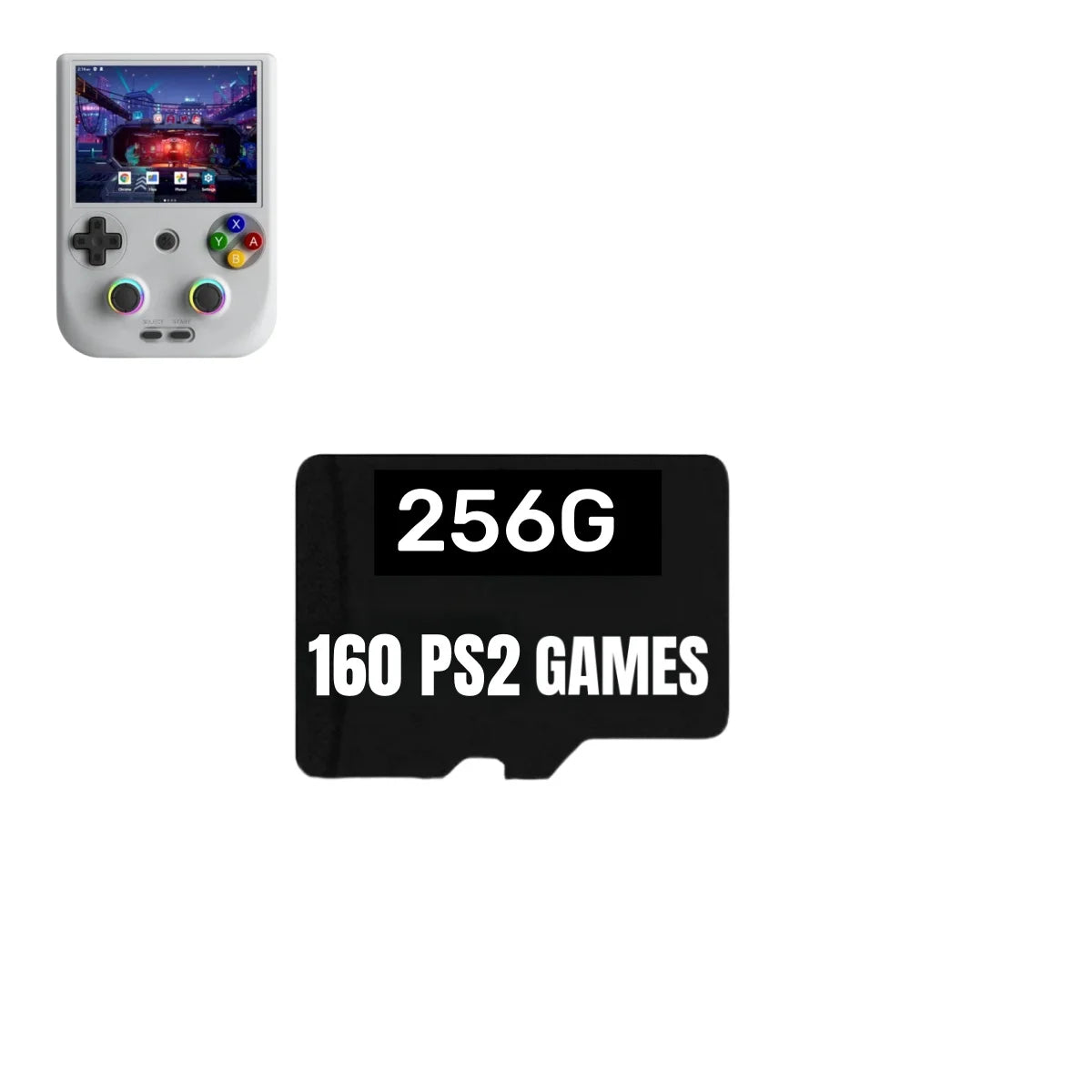 For ANBERNIC RG406V TF Game Card Video Game Consoles PSP 512G 80000 Game Pre-install Retro Games 256G  RG406V Memory Card