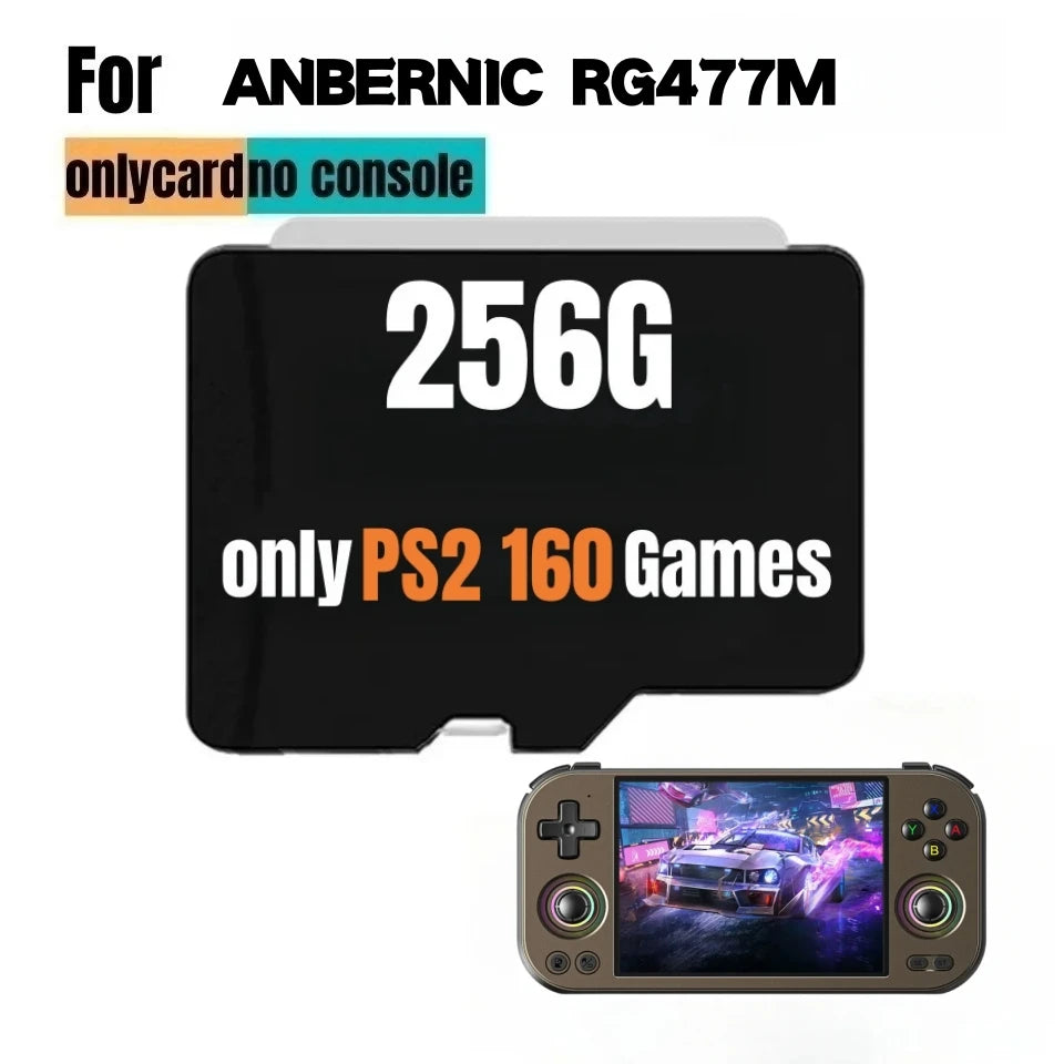 For ANBERNIC RG 477M TF Card Memory Card Preloaded Games 512GPSP Games Video Game Console Pre-install Retro Games Card RG477M