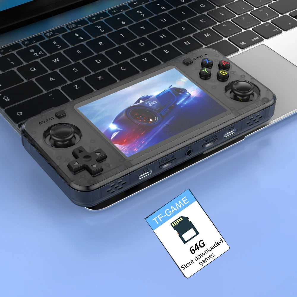 R36H Retro Handheld Game Console Yellow Color Consolas Portable 3.5 Inch Pocket Video Player 20000+ Games Kid's Gifts R36S