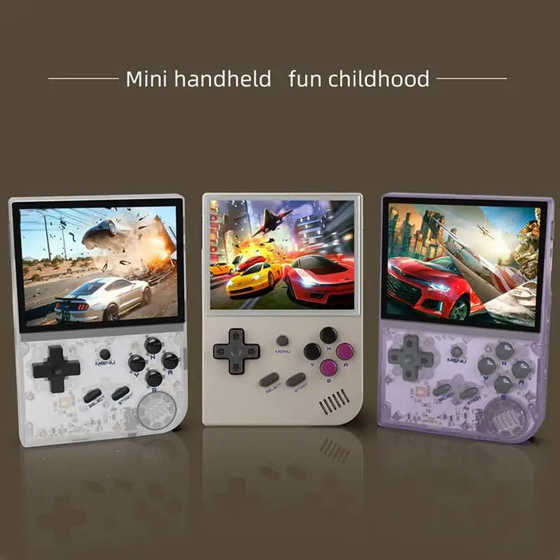 RG35 Retro Handheld Game Console , DualSystem Linux GarlicOS 3.5 Inch IPS Screen Built-in 64G TF Card 5000+ Games