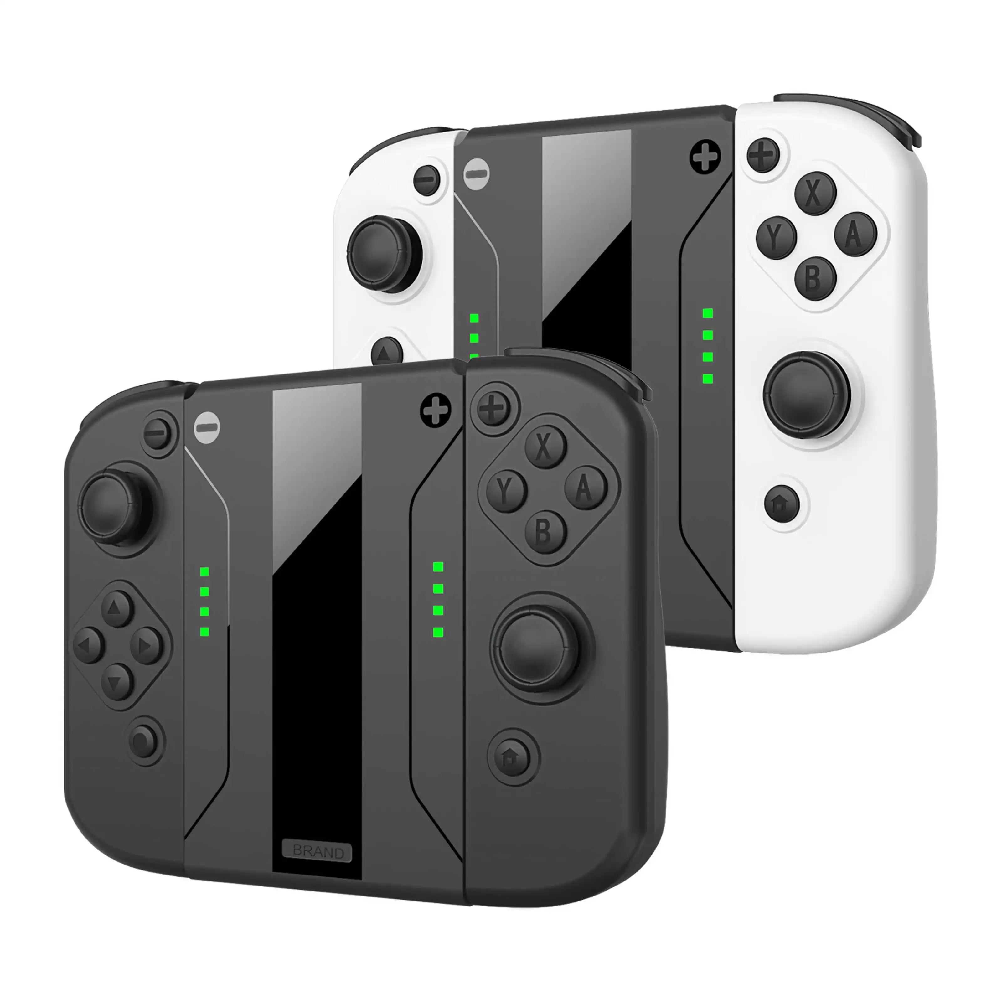 Works with Switch-J left and right game controllers, can be used with Nintendo Switch/OLE D, 2-in-1 extended controller grip