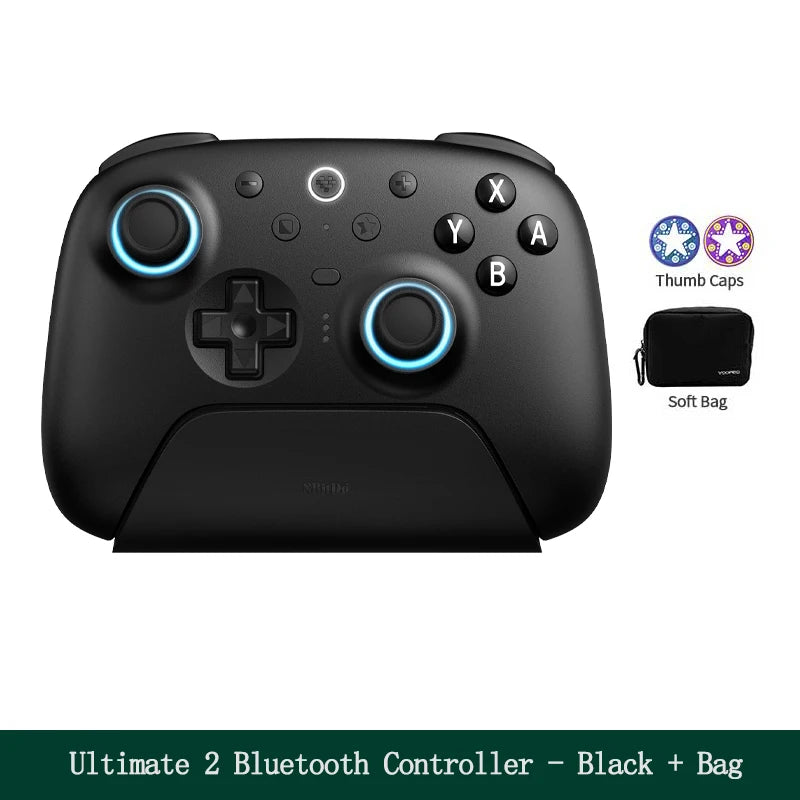 8BitDo Ultimate 2 Bluetooth Game Controller, Gamepad with TMR Joysticks & Hall Effect Triggers  for Nintendo Switch 2,PC,Windows