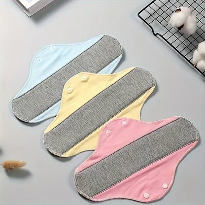 1/2/4pcs Reusable Leak Proof Sanitary Pads Menstrual Cloth Pads Washable Breathable Period Heavy Flow Night Use