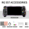 ANBERNIC RG557 Retro Handheld Game Console 5.48 Inch AMOLED Screen Handheld Emulator Android 14 System Dimensity 8300 Processor