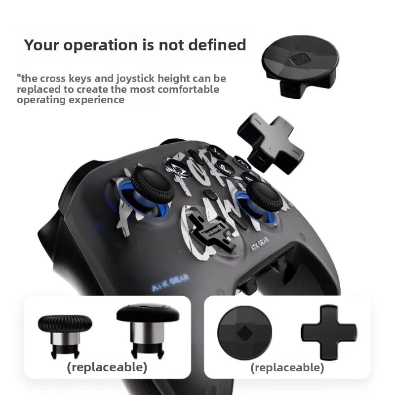 ATK Battle-Axe Wireless Gaming Controller 3Mode  Hall Effect Thumbstick Unwavering 1000Hz Performance Customized Game Controller