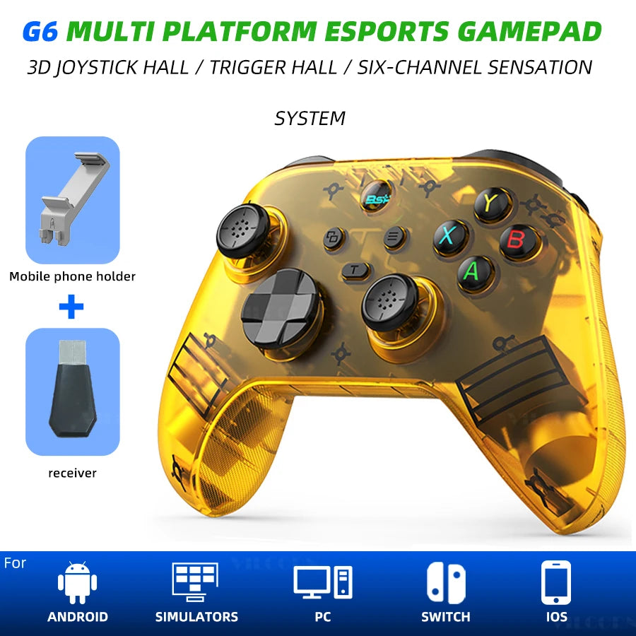 Mobile Game Controller For Android ios Phone Gamepad with Hall Effect Joystick Support XGP & PC & Steam Game
