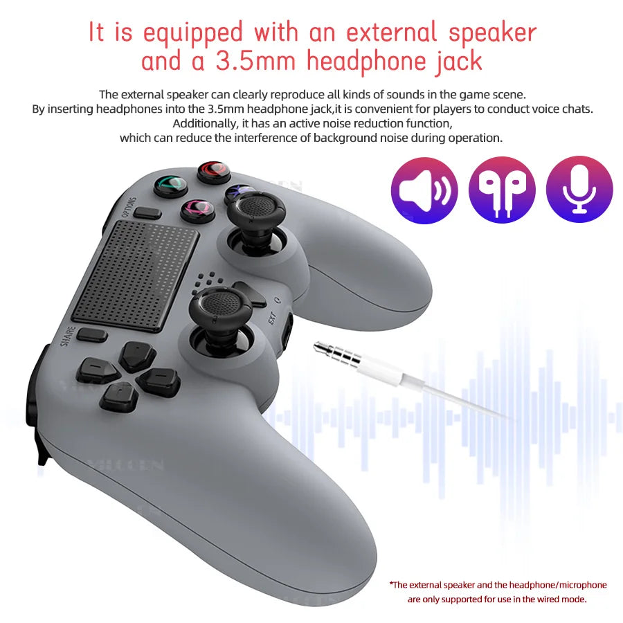 Wireless Gamepad for P5 Bluetooth-compatible Game Controller for P5/P5 Slim/P5 Pro Joystick with Macro Programming