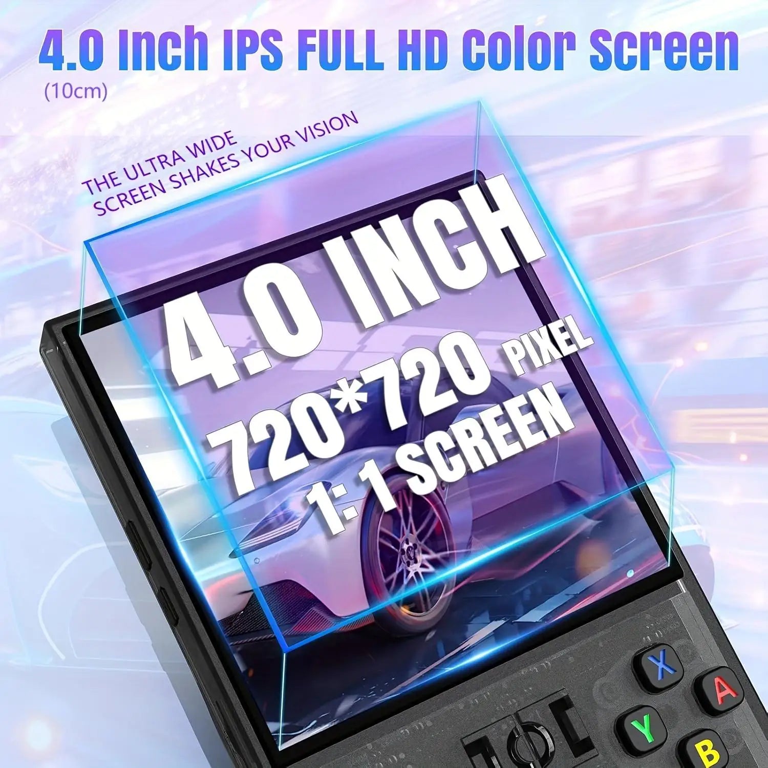 WUDS R36MAX Retro Handheld Game Console with 64G Built-in 18000+ Classic Games, Portable Hand Held Open Source Linux System