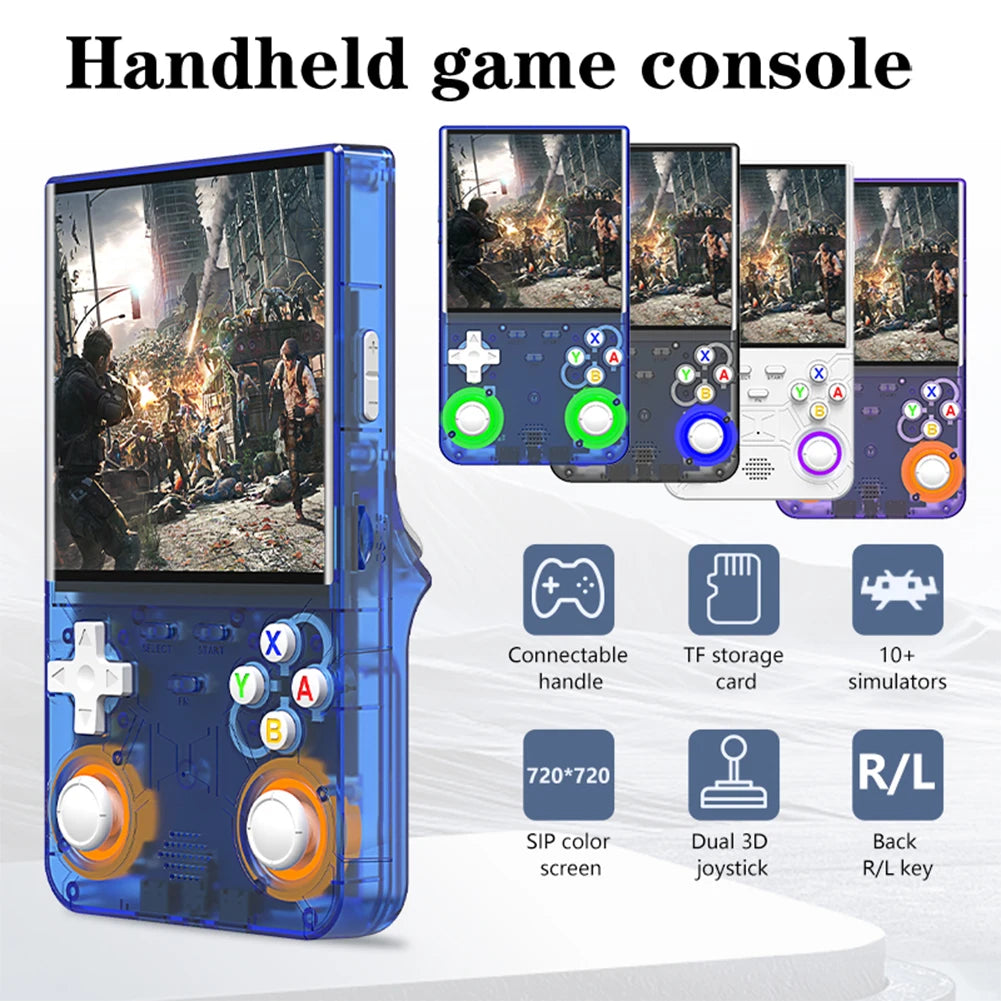 R36 Ultra Retro Handheld Game Console 4.0 Inch IPS Screen Portable Video Game Player Portable Pocket Video Player Gift for Kids