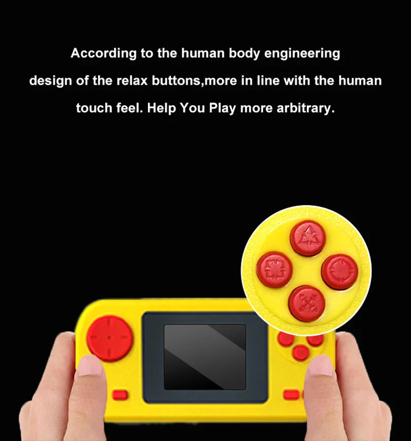 GAMINJA GC32 2.4 Inch TFT Screen Classic Retro Game Player Built-in 128 Games Portable Handheld Video Game Console